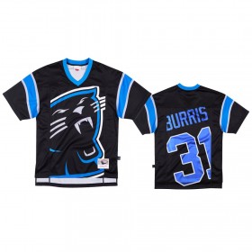 Miesten Carolina Panthers NFL Pelipaita Juston Burris 31 Musta Big Face